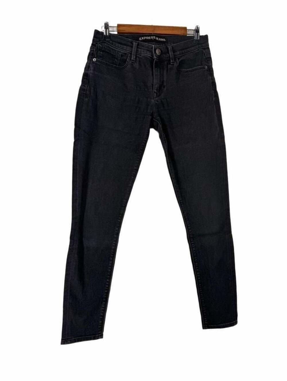 Express Jeans Black Legging Mid Rise Skinny Jeans Size 6R